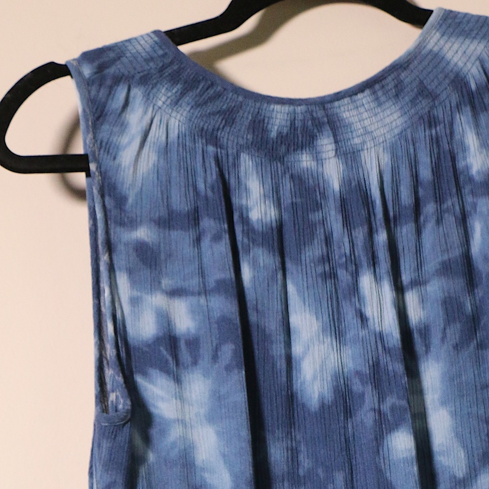 Sleeveless top boho beachy loose fit swing style size M - Picture 3 of 5